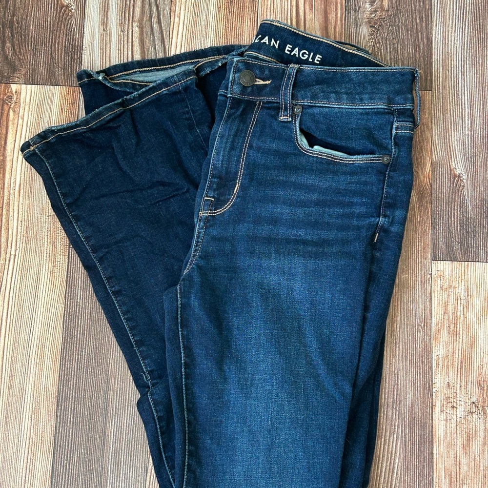 American Eagle Dark Stretchy Jeans Size 4